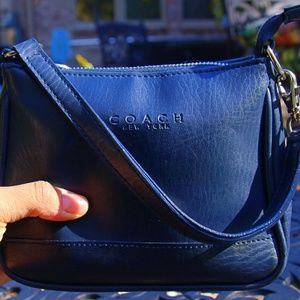 Navy Mini Coach Handbag